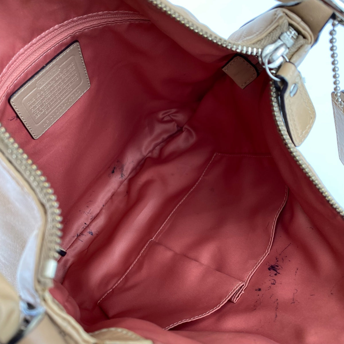 12758
COACH コーチ 2way 斜め掛け可能 ブラウン レザー C1069-14783 ホーボー ショルダーバッグ ハンドバッグ  レディース AB5