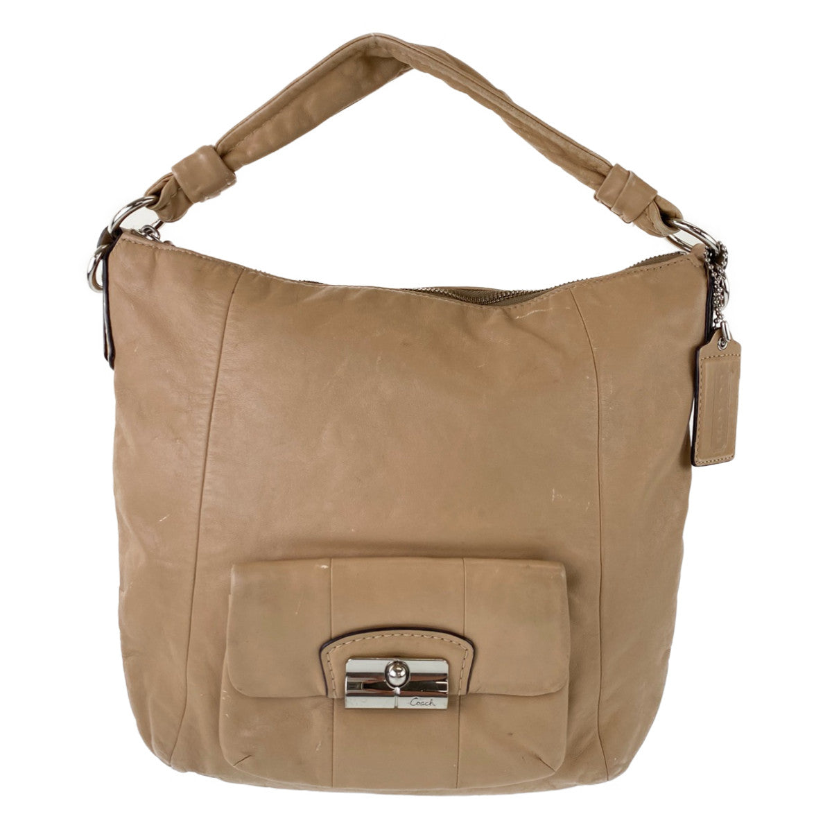 12758
COACH コーチ 2way 斜め掛け可能 ブラウン レザー C1069-14783 ホーボー ショルダーバッグ ハンドバッグ  レディース AB5