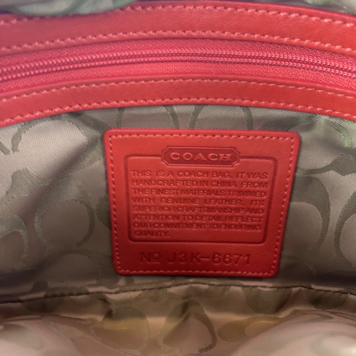 12756
COACH コーチ バイカラー ホワイト レッド ナイロン / レザー J3K-6671 ホーボー ショルダーバッグ ポシェット  レディース AB5