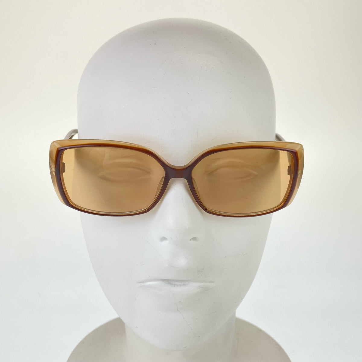 12752
 BALLY Vintage Brown Plastic BY25621 54□13 135 Sunglasses Square Men's