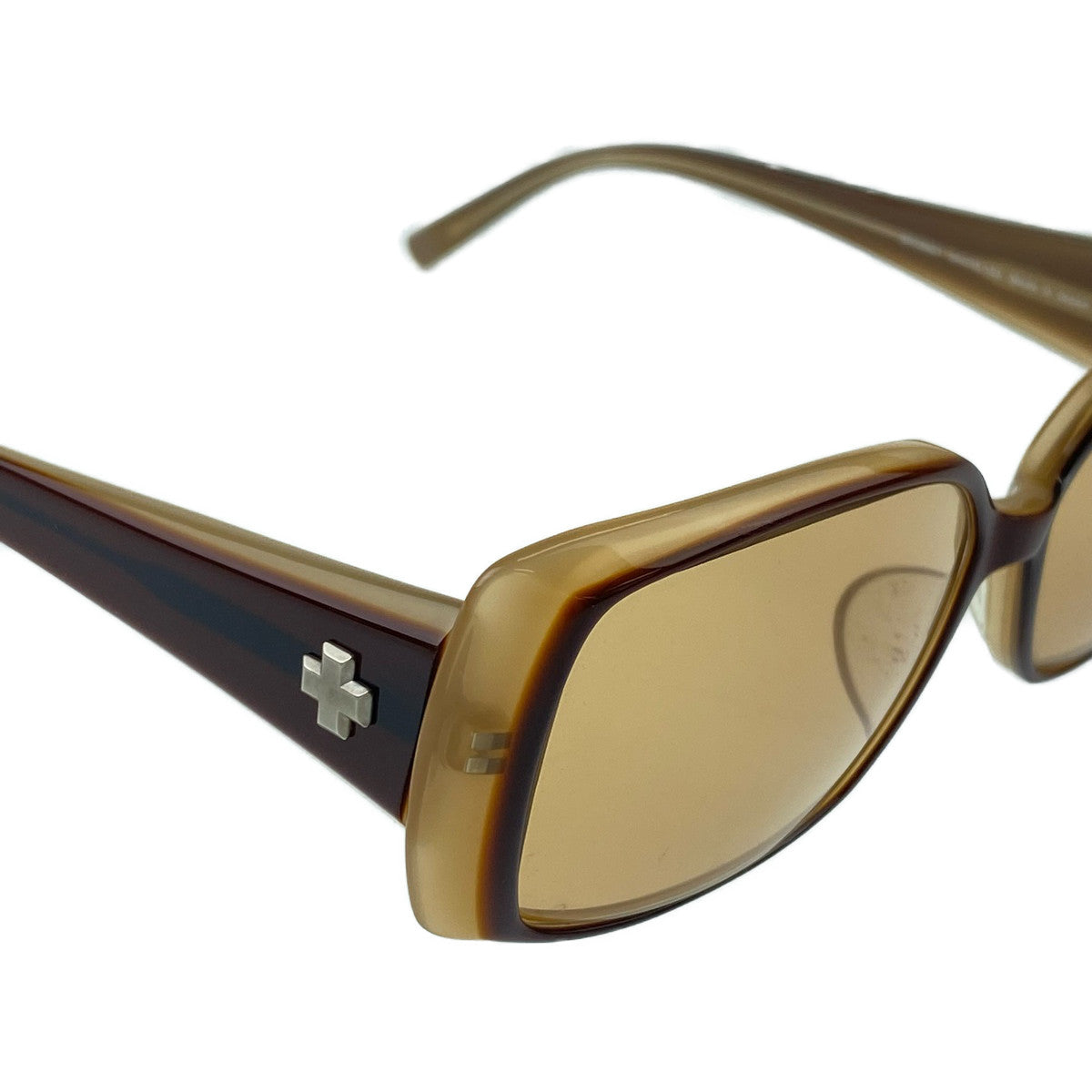 12752
 BALLY Vintage Brown Plastic BY25621 54□13 135 Sunglasses Square Men's