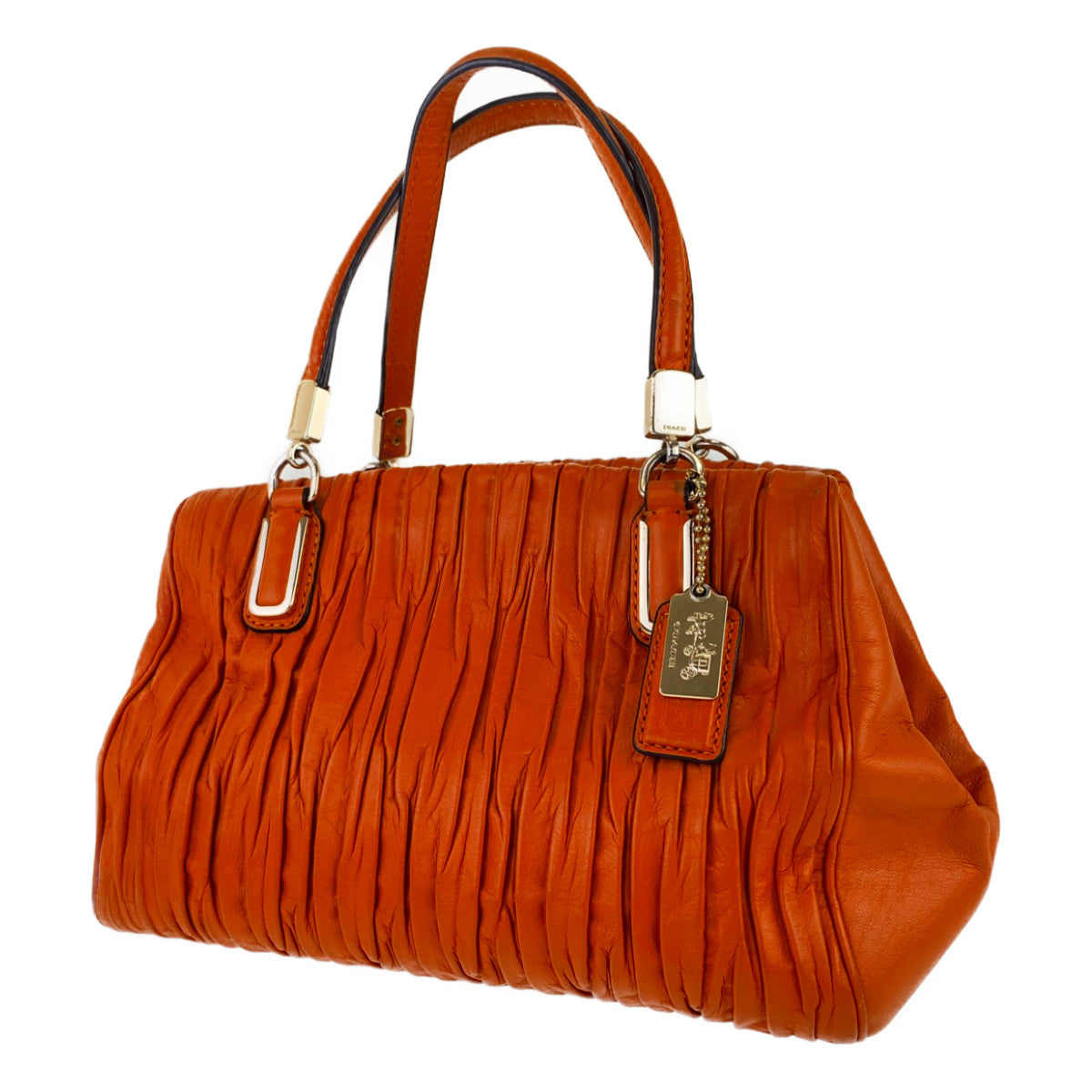 12745
COACH コーチ マディソン オレンジ レザー M1394-30782 トートバッグ ハンドバッグ ショルダーバッグ  レディース