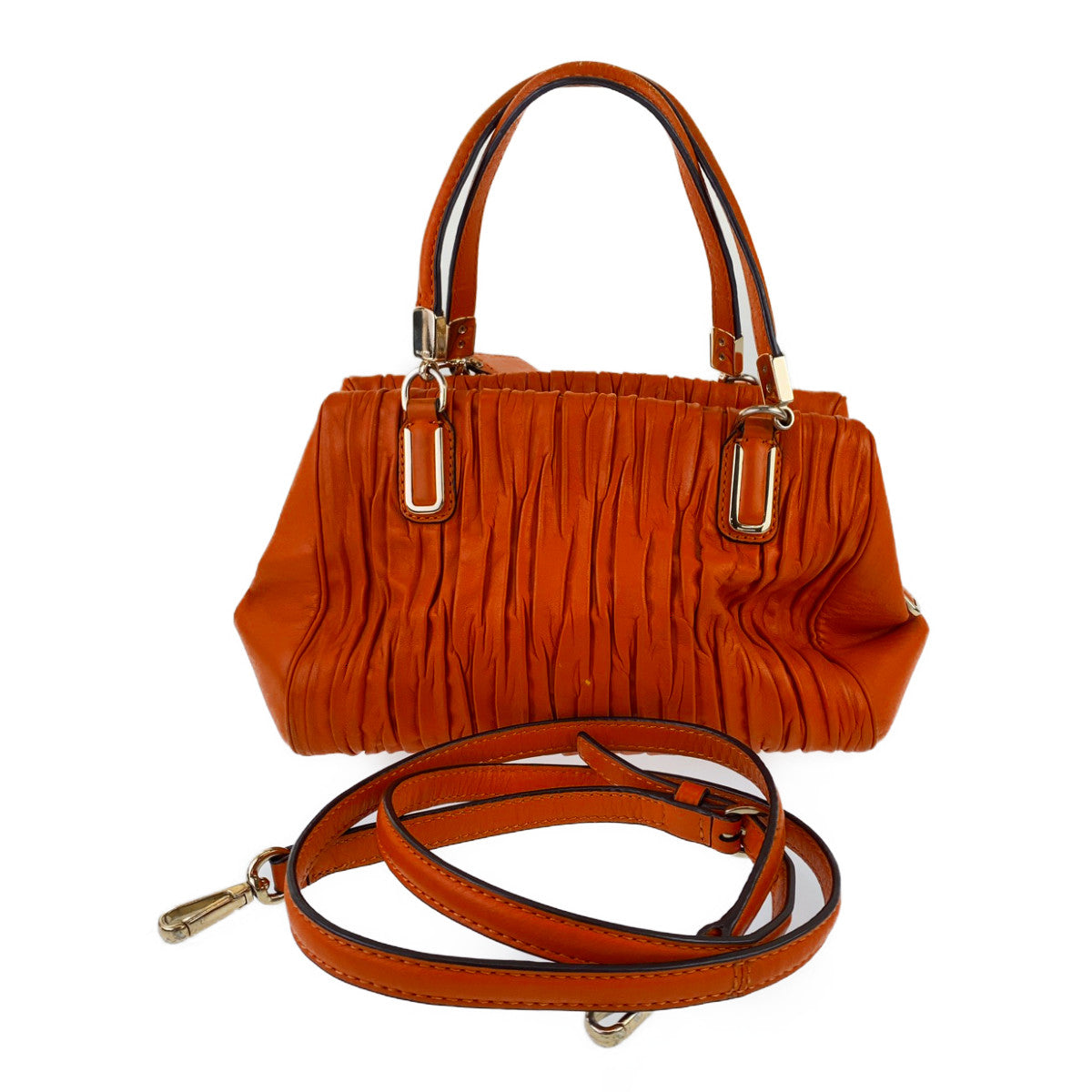 12745
COACH コーチ マディソン オレンジ レザー M1394-30782 トートバッグ ハンドバッグ ショルダーバッグ  レディース