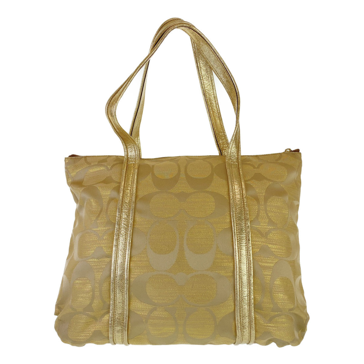 COACH コーチ シグネチャー ゴールド レザー / キャンバス K0994-13826 ハンドバッグ トートバッグ ショルダーバッグ  レディース