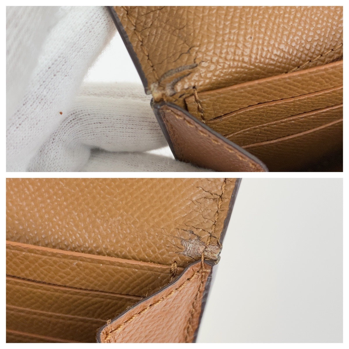 12744
 COACH Brown Leather Long Wallet Billfold for Women