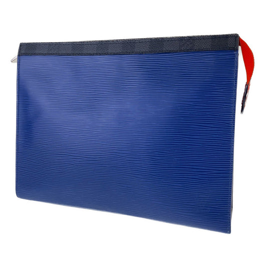 H-00006
LOUIS VUITTON ルイヴィトン エピ ダミエグラフィット ポシェットヴォワヤージュＭＭ ブルー レザー M62912 クラッチバッグ 限定色  メンズ