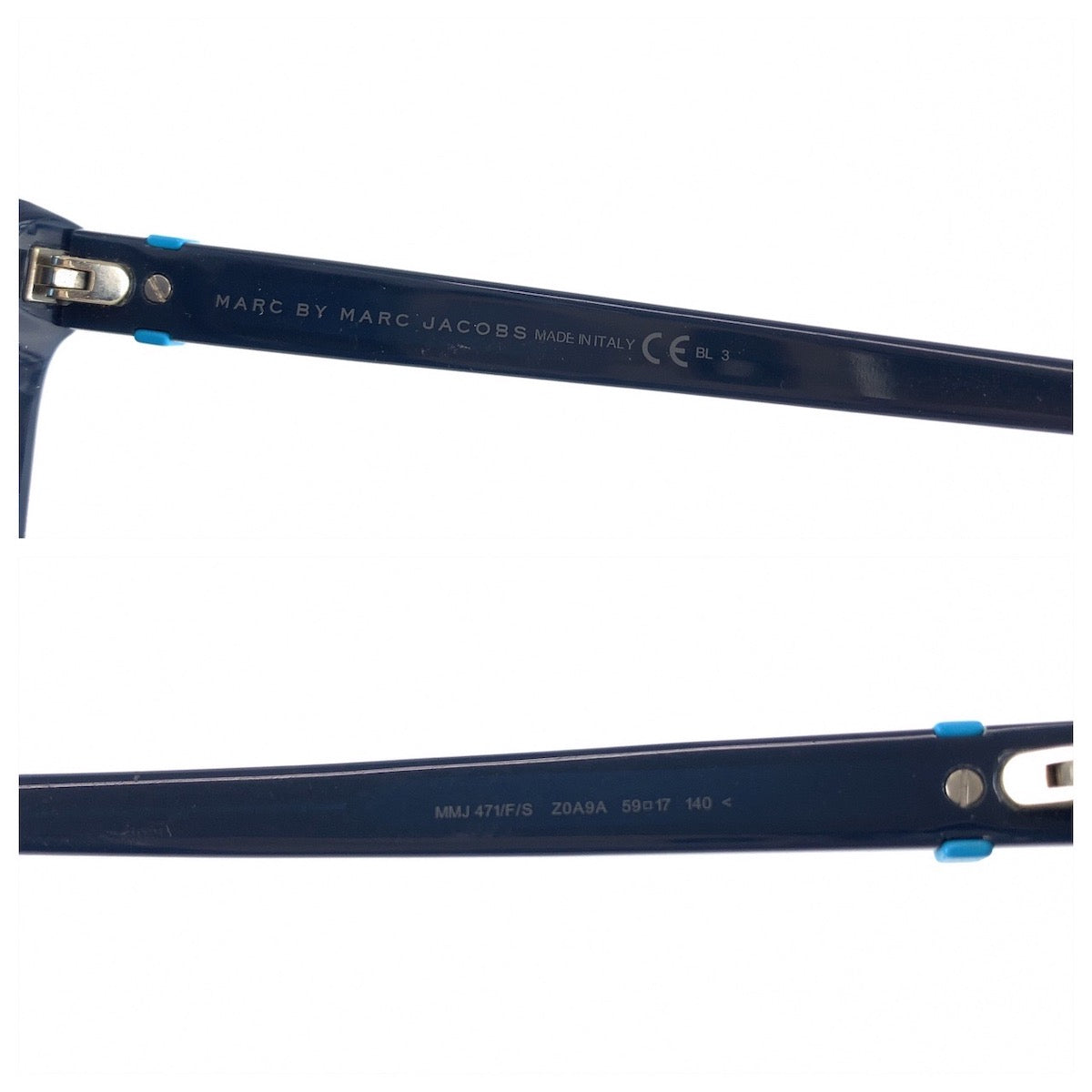 12742
 MARC BY MARC JACOBS Marc by Marc Jacobs Blue Plastic MMJ 471/F/S Z0A9A Sunglasses Glasses Wellington Women's