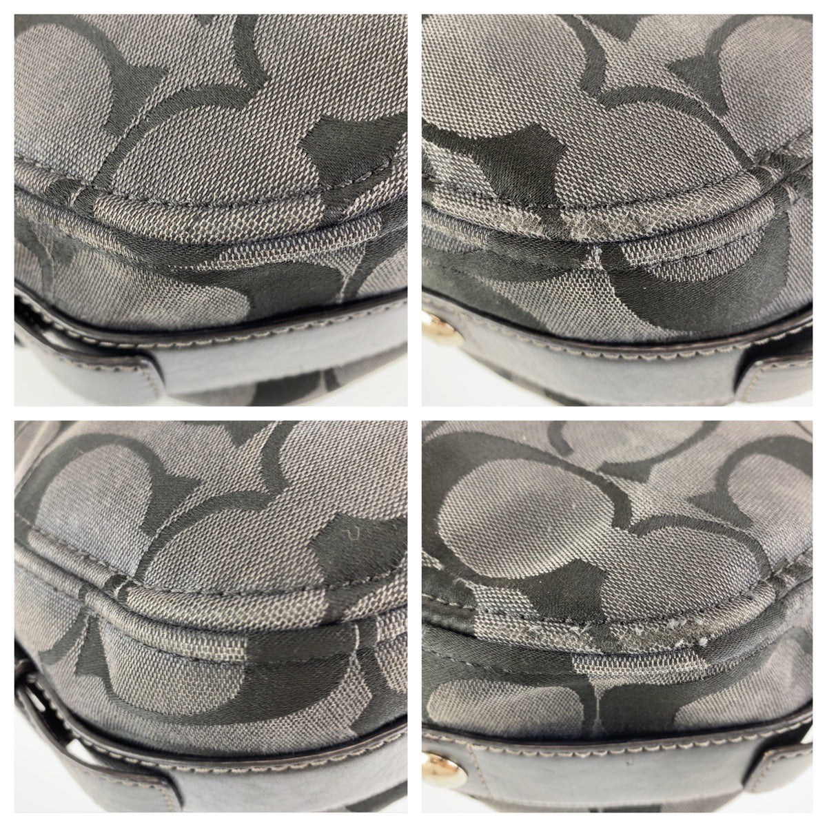 12738
COACH コーチ シグネチャー ゾーイ ブラック キャンバス / レザー 12674 ホーボー 2way ショルダーバッグ ハンドバッグ  レディース