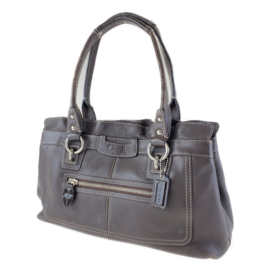 COACH コーチ ペネロピ ショッパー ブラウン レザー F14686 トートバッグ ハンドバッグ  レディース