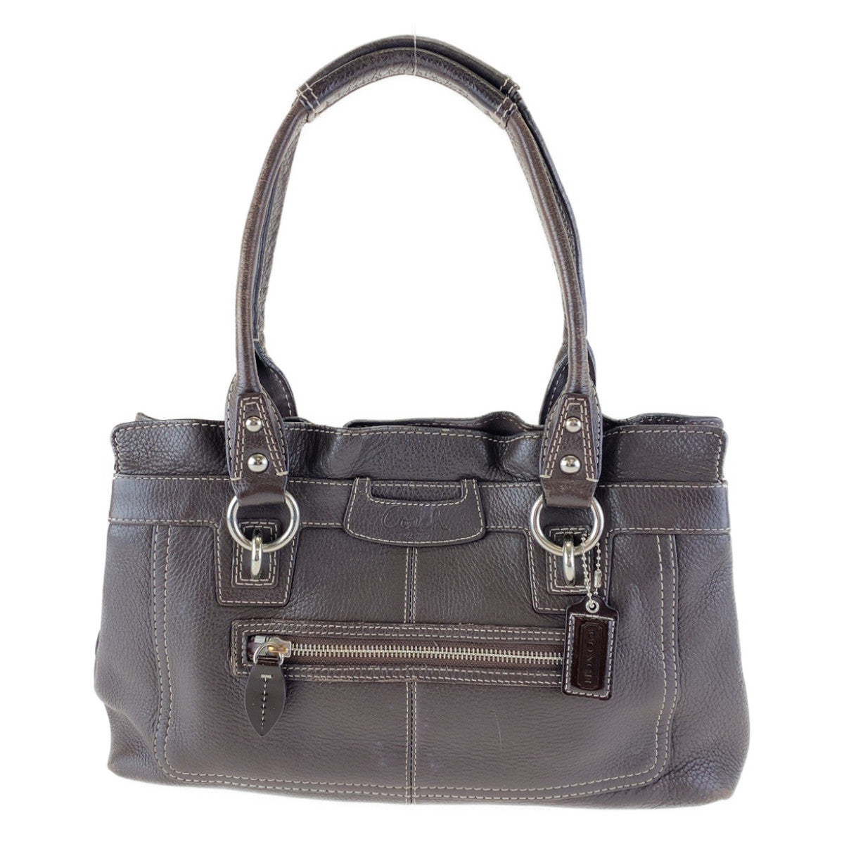 COACH コーチ ペネロピ ショッパー ブラウン レザー F14686 トートバッグ ハンドバッグ  レディース