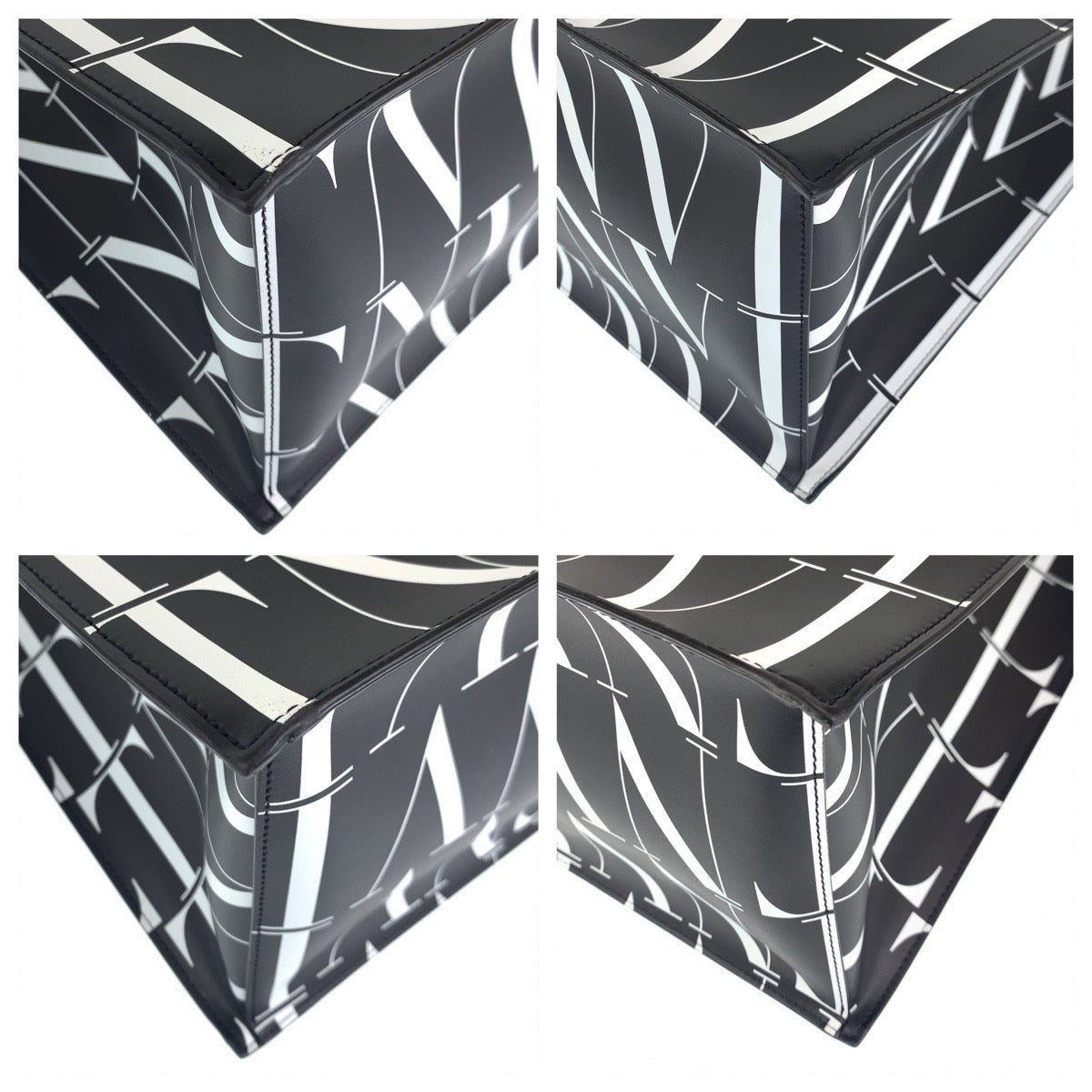 10344
VALENTINO ヴァレンティノ VLTN ブラック 黒 ホワイト カーフ WY2B0963 トートバッグ ビジネスバッグ A4対応  メンズ A80