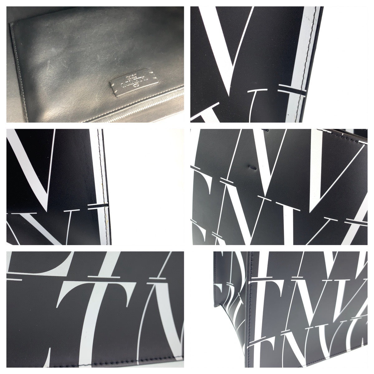 10344
VALENTINO ヴァレンティノ VLTN ブラック 黒 ホワイト カーフ WY2B0963 トートバッグ ビジネスバッグ A4対応  メンズ A80