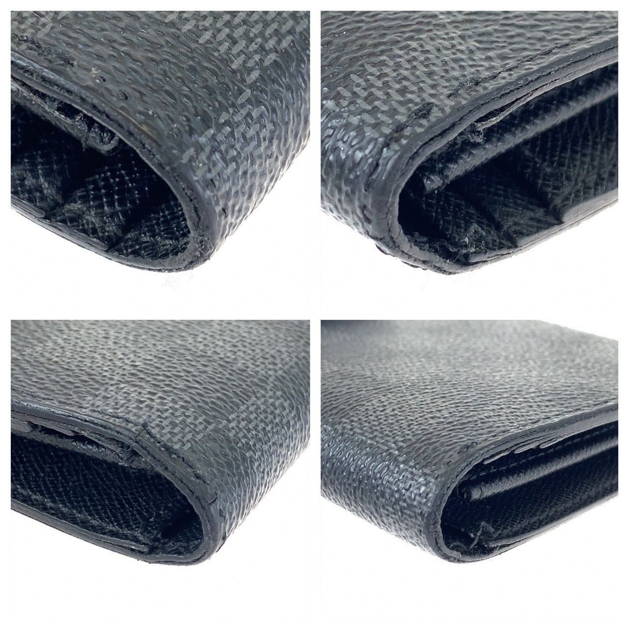B-069
LOUIS VUITTON ルイヴィトン ダミエグラフィット ポルトフォイユ ブラザ ブラック PVC M62665 長財布 二つ折り財布  メンズ