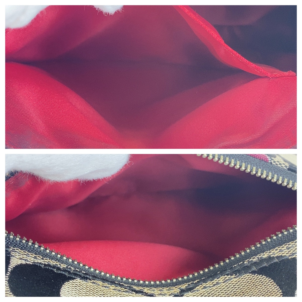 12724
COACH コーチ シグネチャー ブラック ピンク シルバー金具 キャンバス ショルダーバッグ ポシェット 斜め掛け可能  レディース AB5