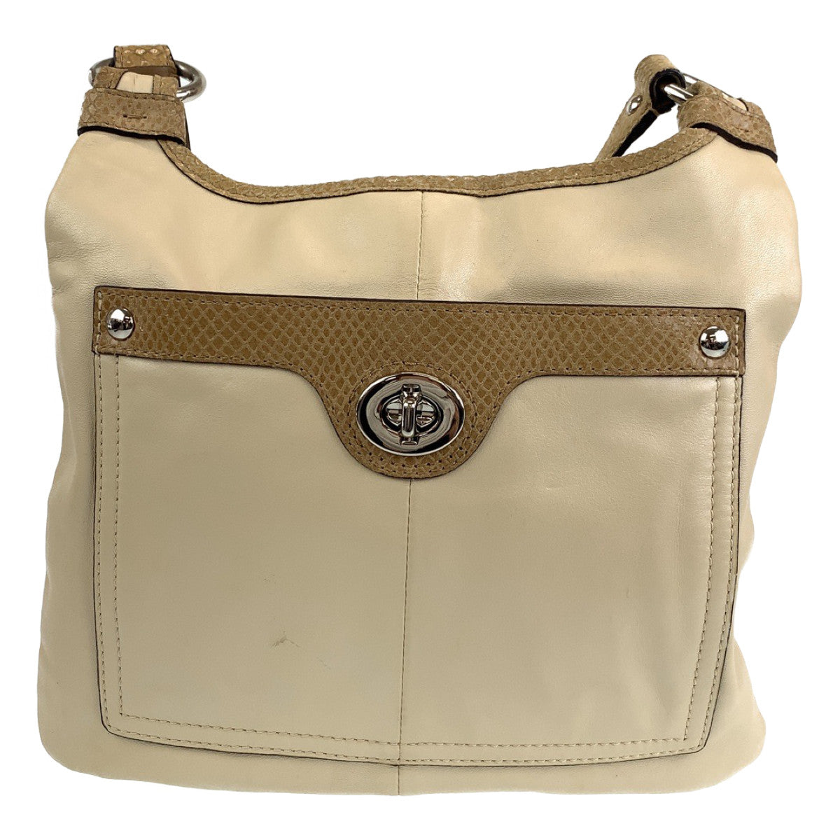 COACH コーチ ペネロピ ホワイト 白 アイボリー レザー ショルダーバッグ 斜め掛けバッグ  レディース
