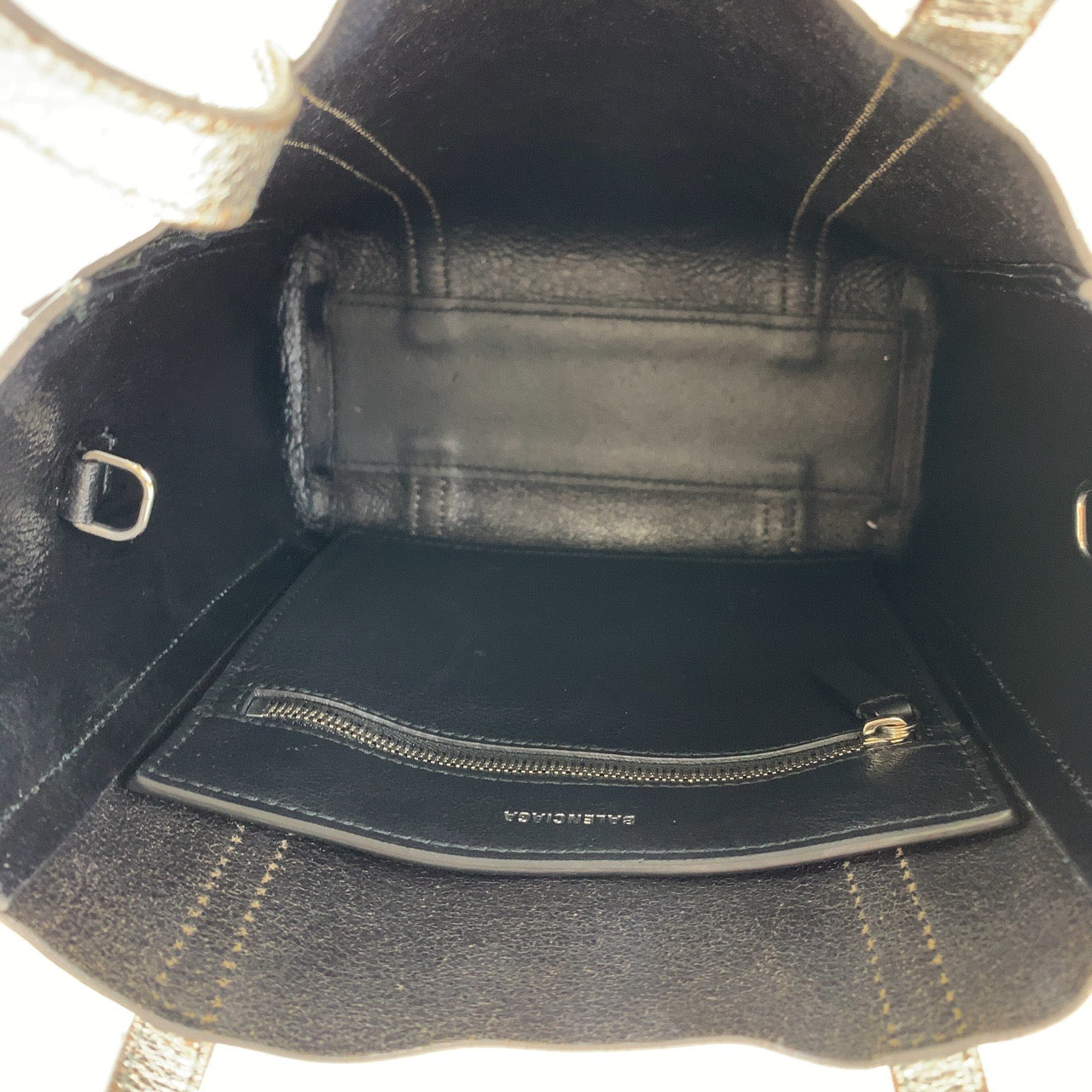 BALENCIAGA バレンシアガ エブリディ シルバー レザー トートバッグ ハンドバッグ ショルダーバッグ 2way  レディース