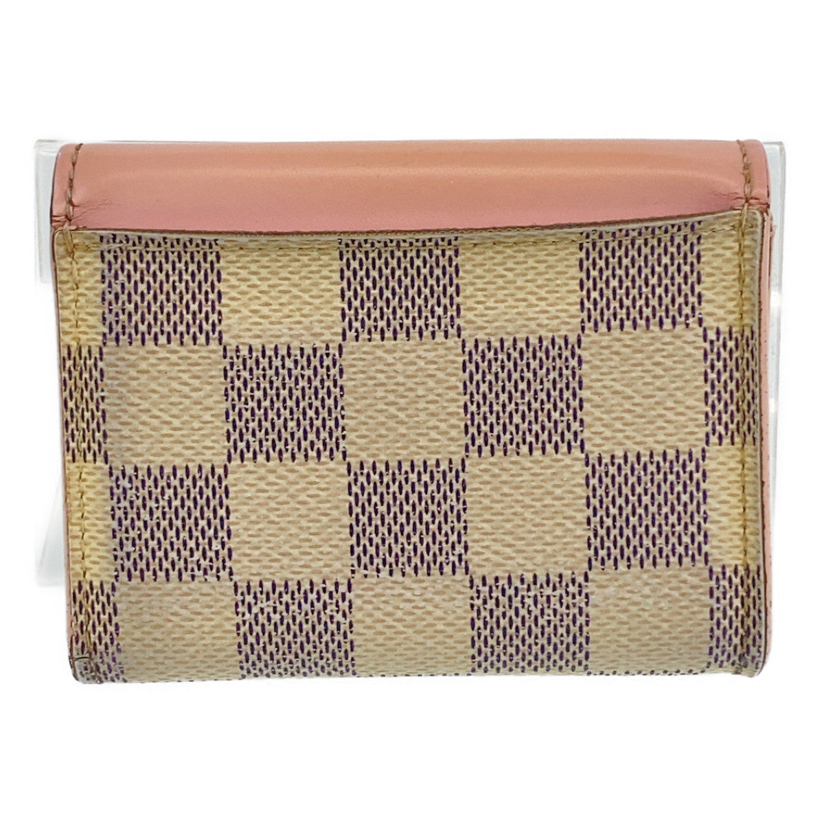 B-063
LOUIS VUITTON ルイヴィトン ダミエ アズール ポルトフォイユ・ゾエ オードローズ ピンク ホワイト グレー PVC N60168 コンパクトウォレット 三つ折り財布  レディース