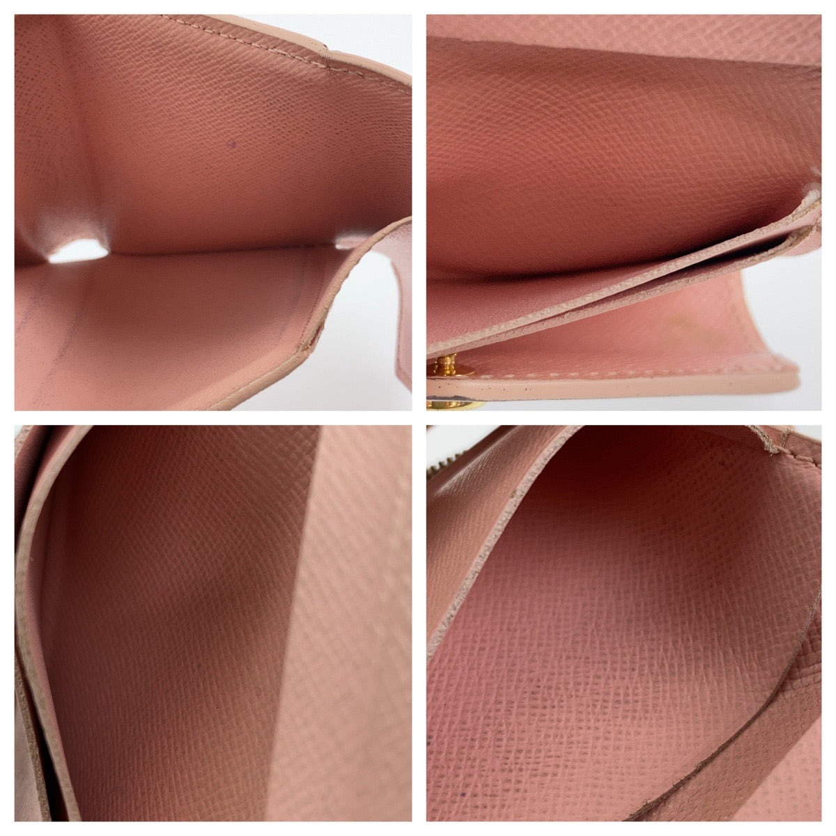 B-063
LOUIS VUITTON ルイヴィトン ダミエ アズール ポルトフォイユ・ゾエ オードローズ ピンク ホワイト グレー PVC N60168 コンパクトウォレット 三つ折り財布  レディース