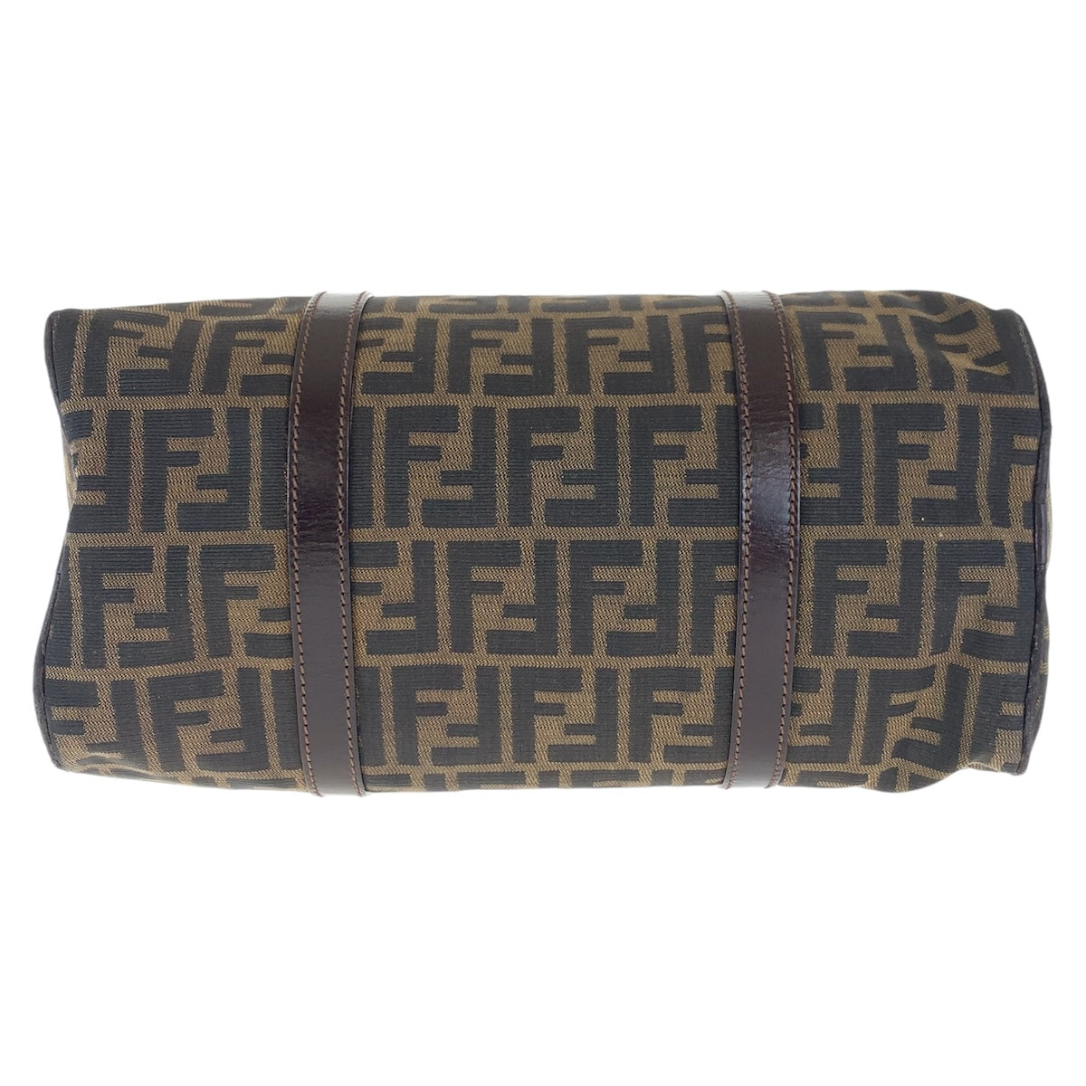 FENDI フェンディ ズッカ ブラウン シルバー金具 キャンバス / レザー ハンドバッグ ミニボストンバッグ  レディース