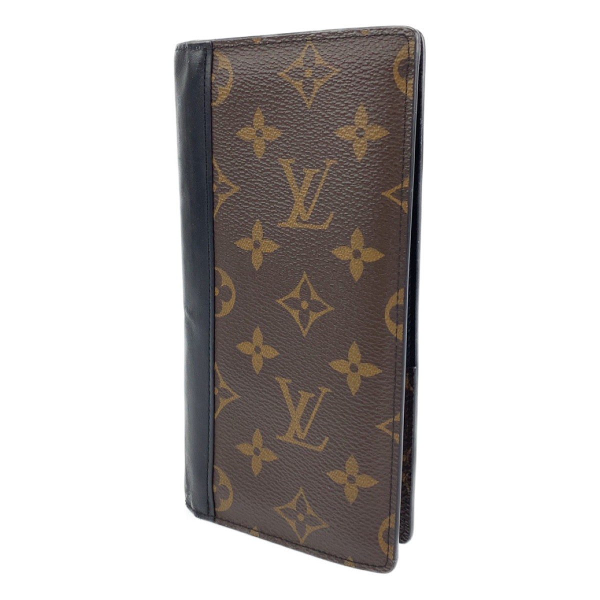 B-056
LOUIS VUITTON ルイヴィトン モノグラム ポルトフォイユ・ブラザ ブラウン ブラック PVCコーティングキャンバス 長財布 札入れ  メンズ