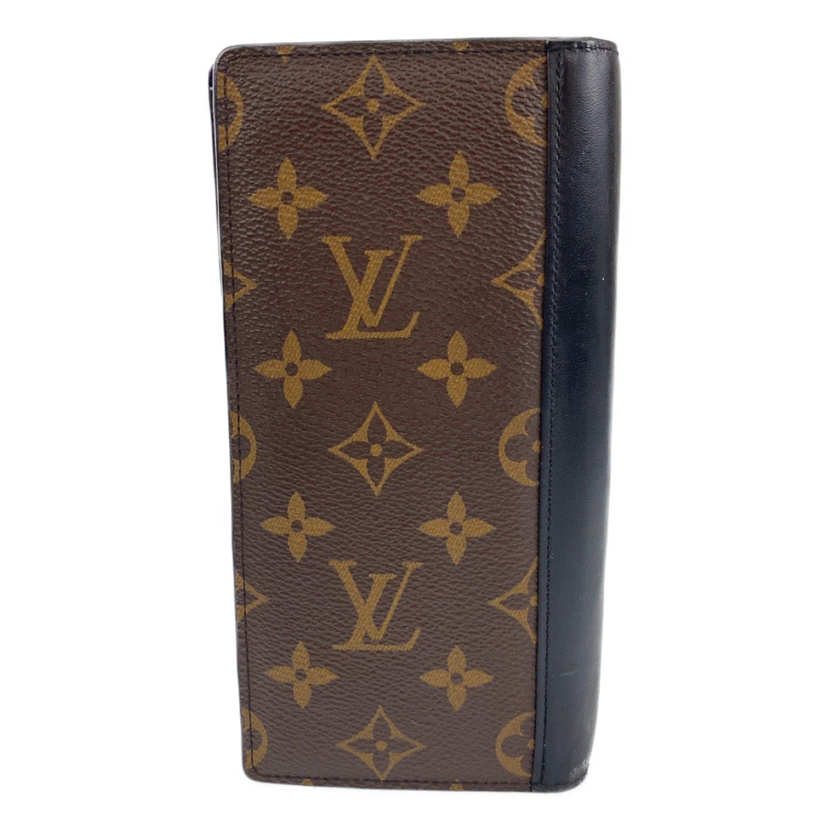 B-056
LOUIS VUITTON ルイヴィトン モノグラム ポルトフォイユ・ブラザ ブラウン ブラック PVCコーティングキャンバス 長財布 札入れ  メンズ