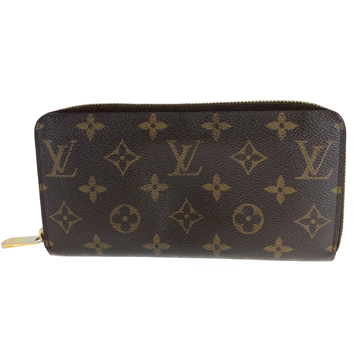 B-053
LOUIS VUITTON ルイヴィトン モノグラム ジッピーウォレット ブラウン 茶 ゴールド金具 PVC M42616 長財布 ラウンドファスナー ラウンドジップ  レディース