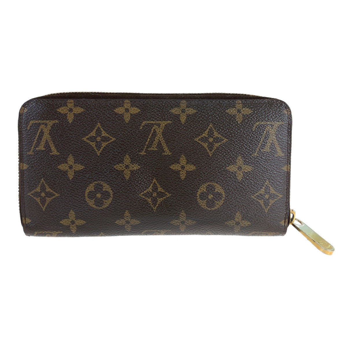 B-053
LOUIS VUITTON ルイヴィトン モノグラム ジッピーウォレット ブラウン 茶 ゴールド金具 PVC M42616 長財布 ラウンドファスナー ラウンドジップ  レディース