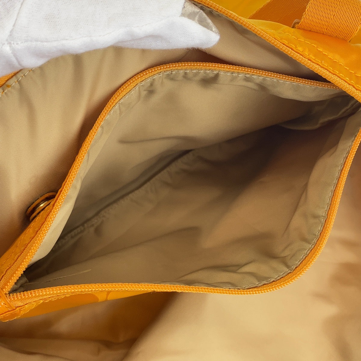 12708
COACH コーチ シグネチャー イエロー ゴールド金具 ナイロン / レザー トートバッグ ショルダーバッグ  レディース AB5