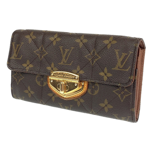 B-047
LOUIS VUITTON ルイヴィトン モノグラム エトワール ポルトフォイユ サラ ブラウン 茶 ゴールド金具 レザー / メタル M66556 長財布  レディース