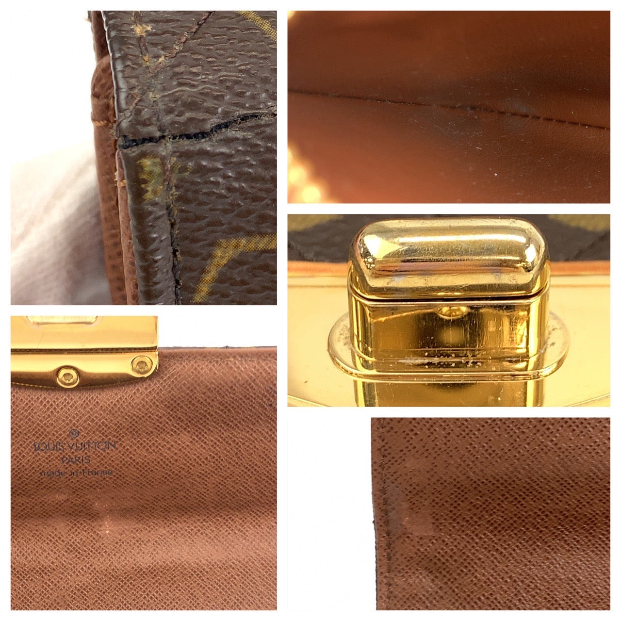 B-047
LOUIS VUITTON ルイヴィトン モノグラム エトワール ポルトフォイユ サラ ブラウン 茶 ゴールド金具 レザー / メタル M66556 長財布  レディース