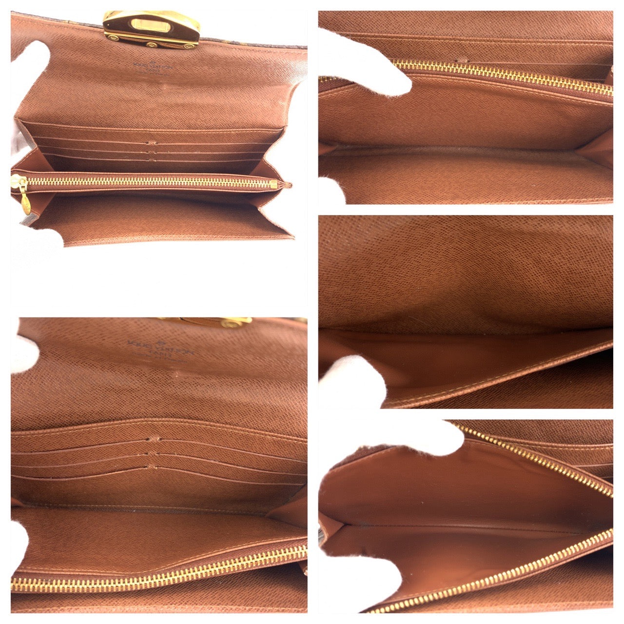 B-047
LOUIS VUITTON ルイヴィトン モノグラム エトワール ポルトフォイユ サラ ブラウン 茶 ゴールド金具 レザー / メタル M66556 長財布  レディース