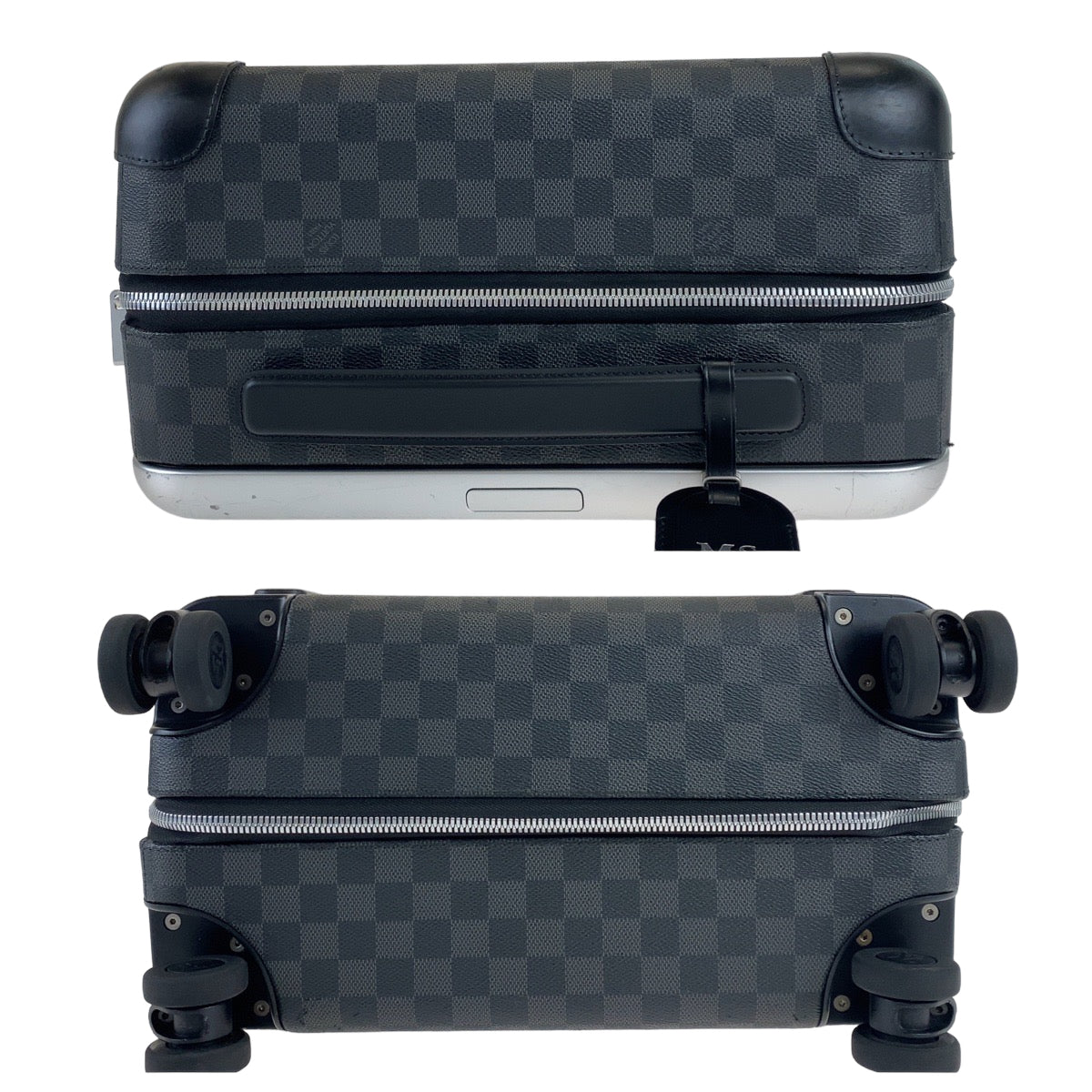 10046
LOUIS VUITTON ルイヴィトン ダミエ グラフィット ホライゾン50 ブラック 黒 シルバー金具 PVC N23210 キャリーバッグ キャリーケース スーツケース  メンズ