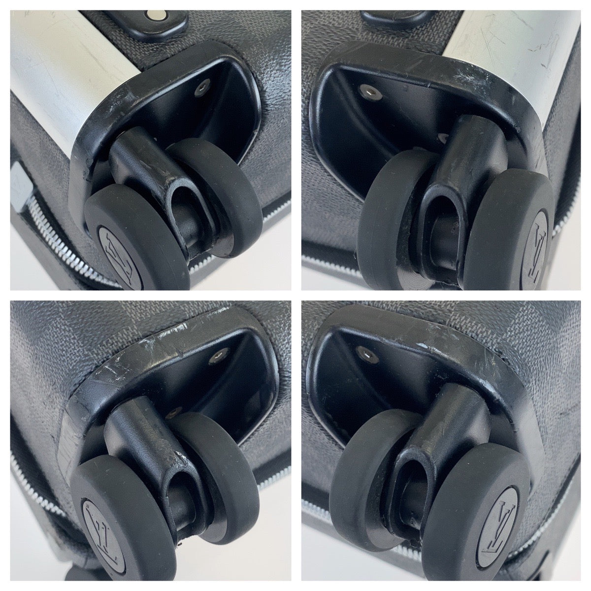 10046
LOUIS VUITTON ルイヴィトン ダミエ グラフィット ホライゾン50 ブラック 黒 シルバー金具 PVC N23210 キャリーバッグ キャリーケース スーツケース  メンズ AB220