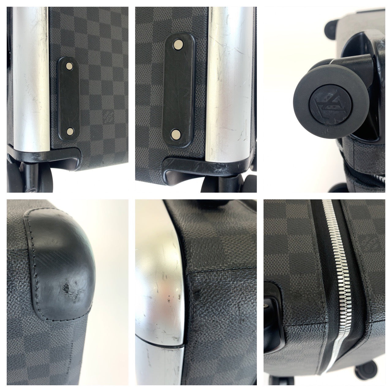 10046
LOUIS VUITTON ルイヴィトン ダミエ グラフィット ホライゾン50 ブラック 黒 シルバー金具 PVC N23210 キャリーバッグ キャリーケース スーツケース  メンズ AB220