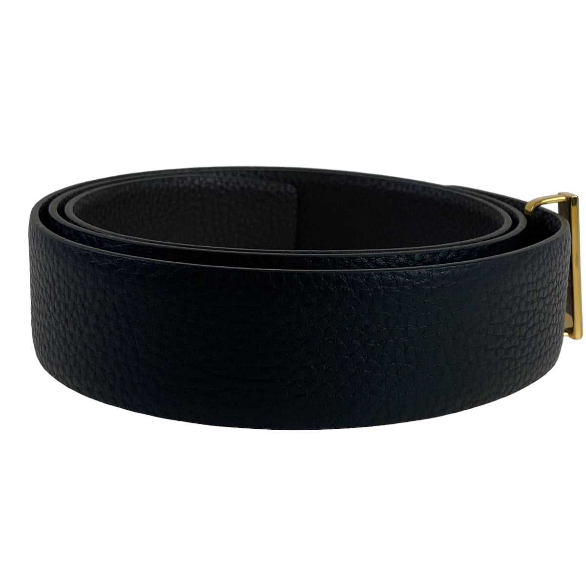B-075
TOM FORD トムフォード Tバックル サイズ115/46 ブラック 黒 ゴールド金具 レザー ベルト  メンズ