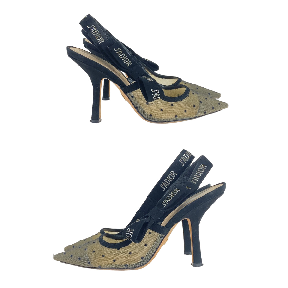 B-098
Christian Dior クリスチャンディオール J'ADIOR サイズ36 ブラック 黒 ブラウン 茶 スウェード / レザー パンプス ヒール  レディース