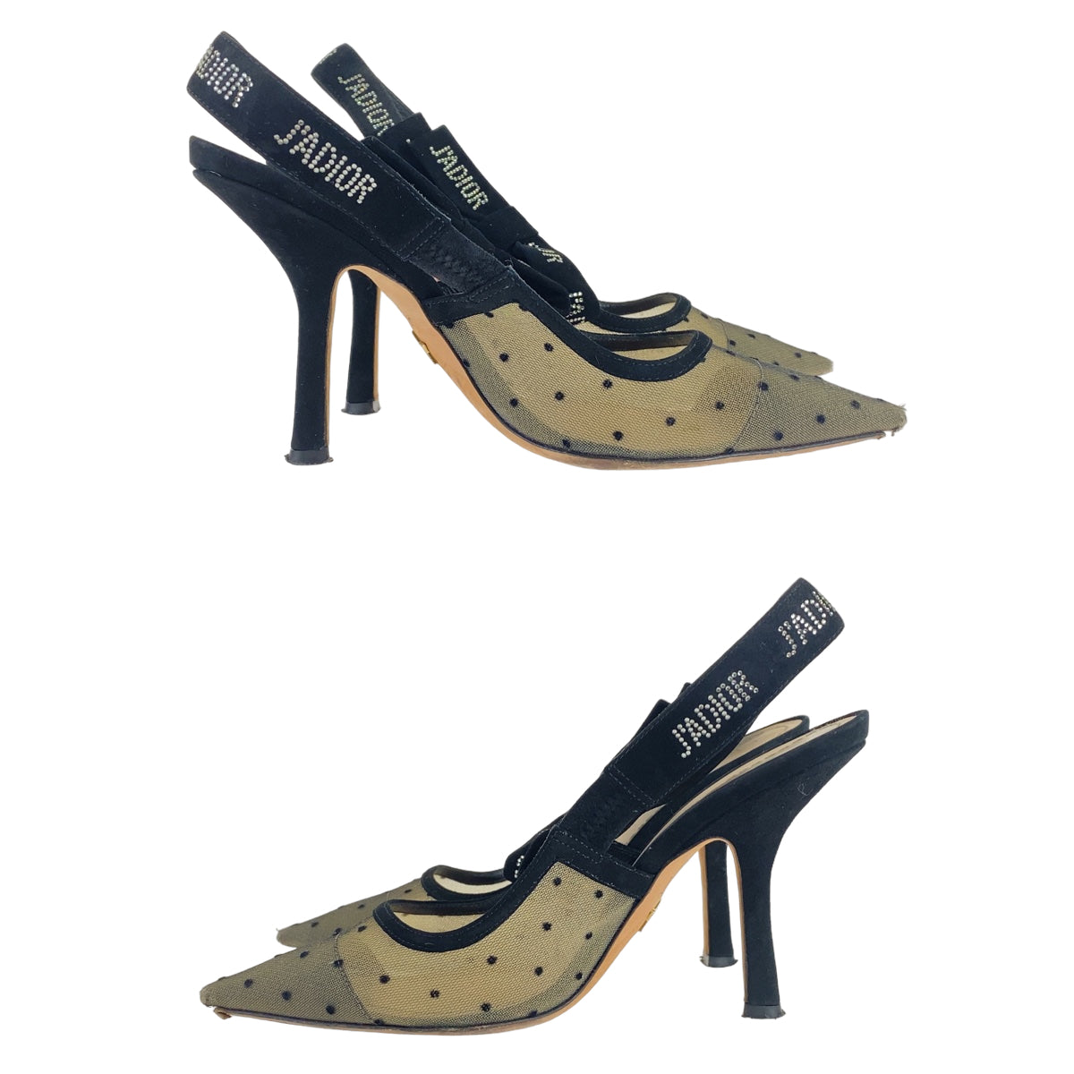 B-098
Christian Dior クリスチャンディオール J'ADIOR サイズ36 ブラック 黒 ブラウン 茶 スウェード / レザー パンプス ヒール  レディース