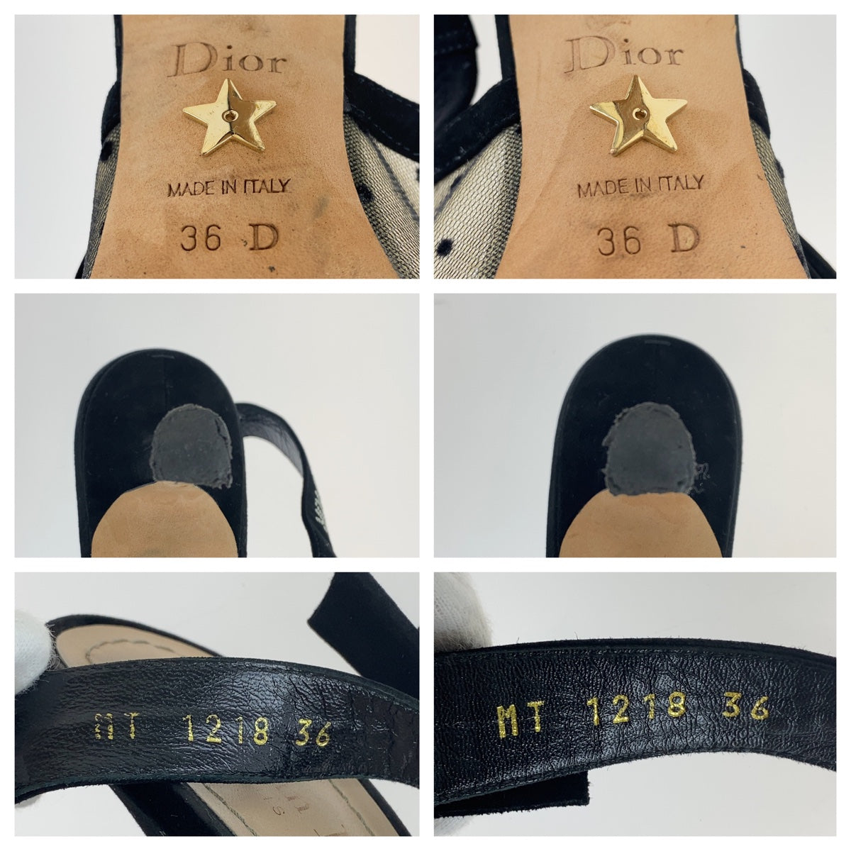 B-098
Christian Dior クリスチャンディオール J'ADIOR サイズ36 ブラック 黒 ブラウン 茶 スウェード / レザー パンプス ヒール  レディース
