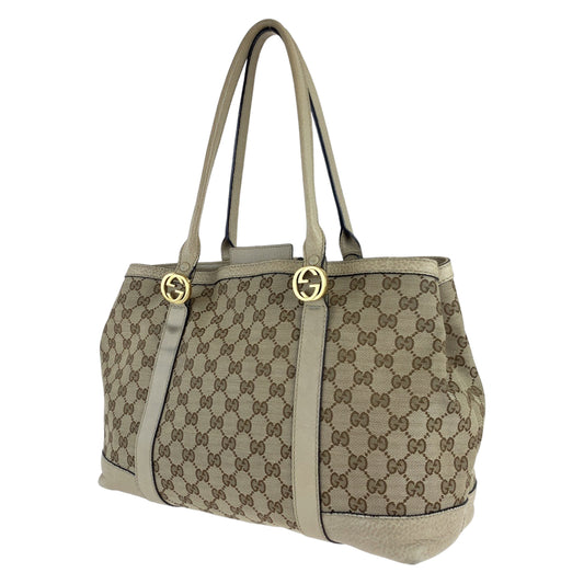 B-139
GUCCI グッチ ミスGG ベージュ ブラウン 茶 GGキャンバス 353122 トートバッグ ハンドバッグ  レディース