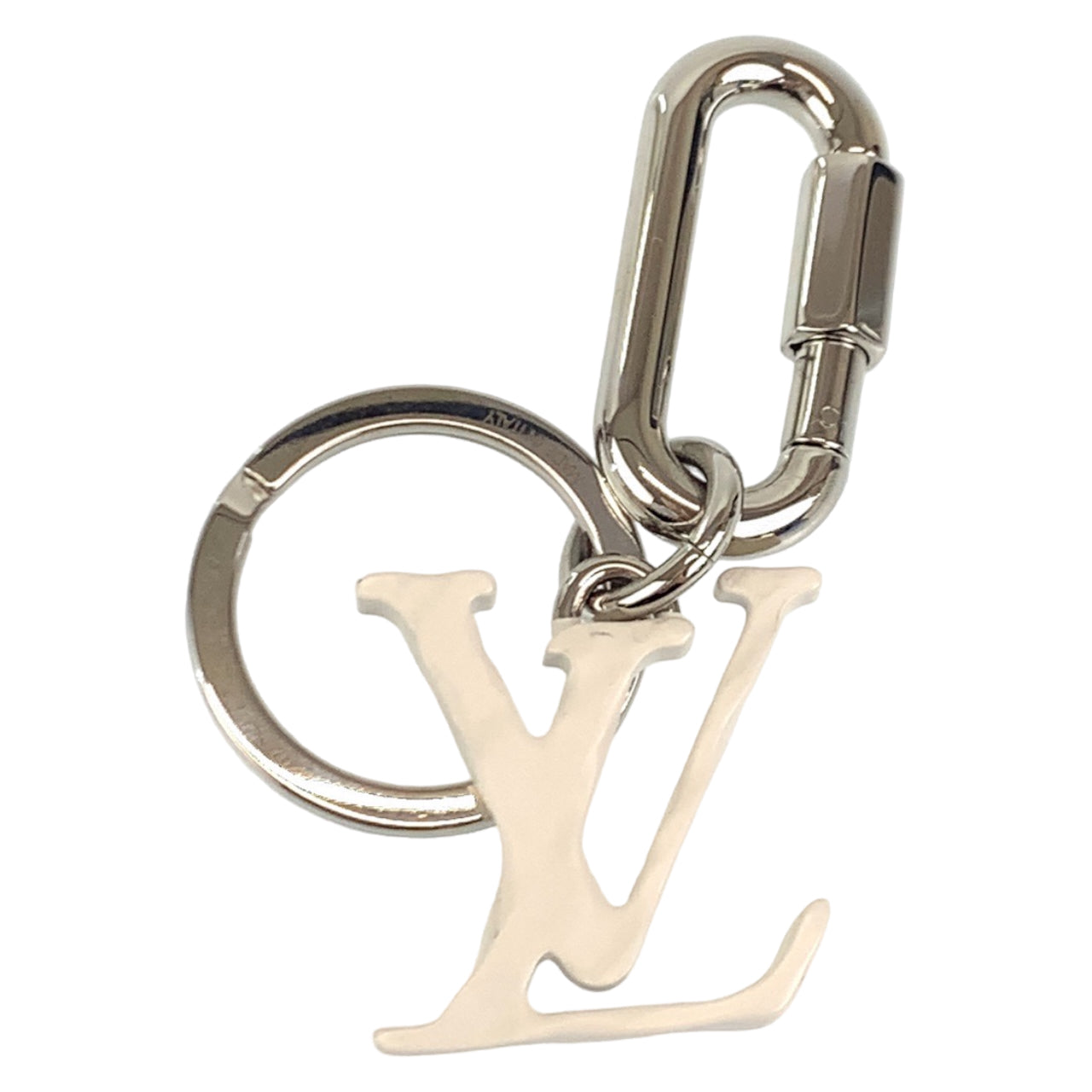 B-130
LOUIS VUITTON ルイヴィトン ポルトクレ LVシャープ シルバー ホワイト 白 メタル MP2290 キーホルダー キーリング キーケース  メンズ
