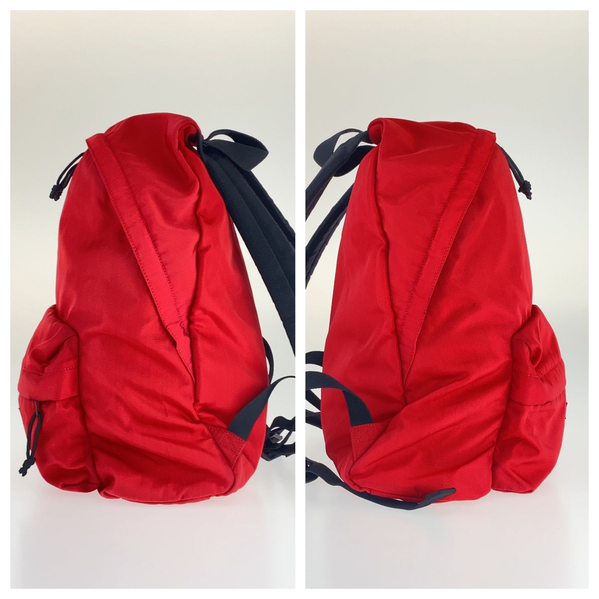 10069
 BALENCIAGA Explorer Red Black Nylon 503221 Backpack Rucksack Men's