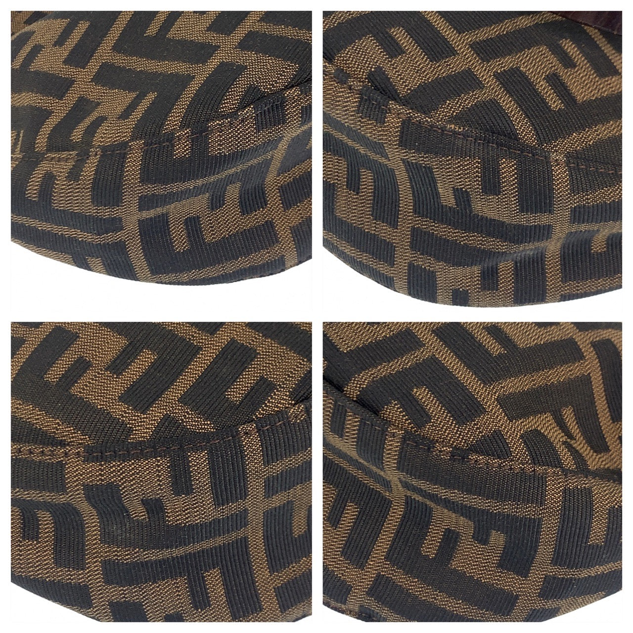 B-116
FENDI フェンディ ズッカ ブラウン 茶 シルバー金具 キャンバス / レザー ショルダーバッグ 肩掛けバッグ  レディース