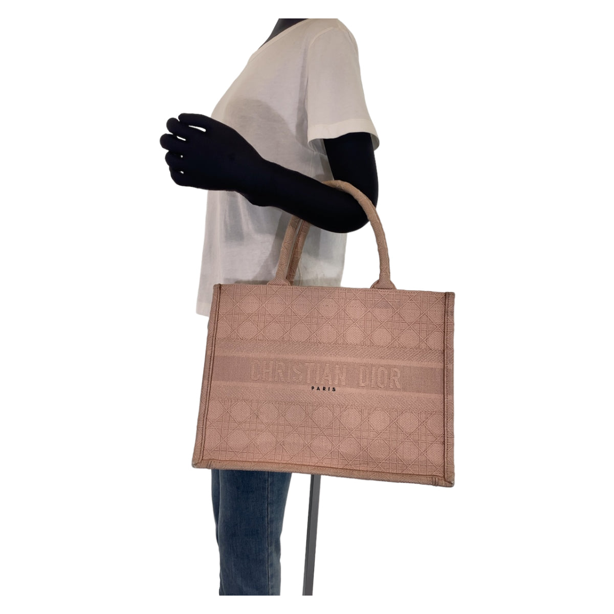 A-139
Dior ディオール カナージュ ブックトート ピンク 桃色 キャンバス 50-MA-1200 ミディアム トートバッグ ショルダーバッグ  レディース