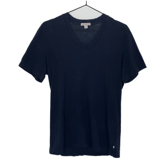 H-00258
JAMES PERSE ジェームスパース サイズUS 0 ブラック 黒 コットン 半袖シャツ Tシャツ  メンズ