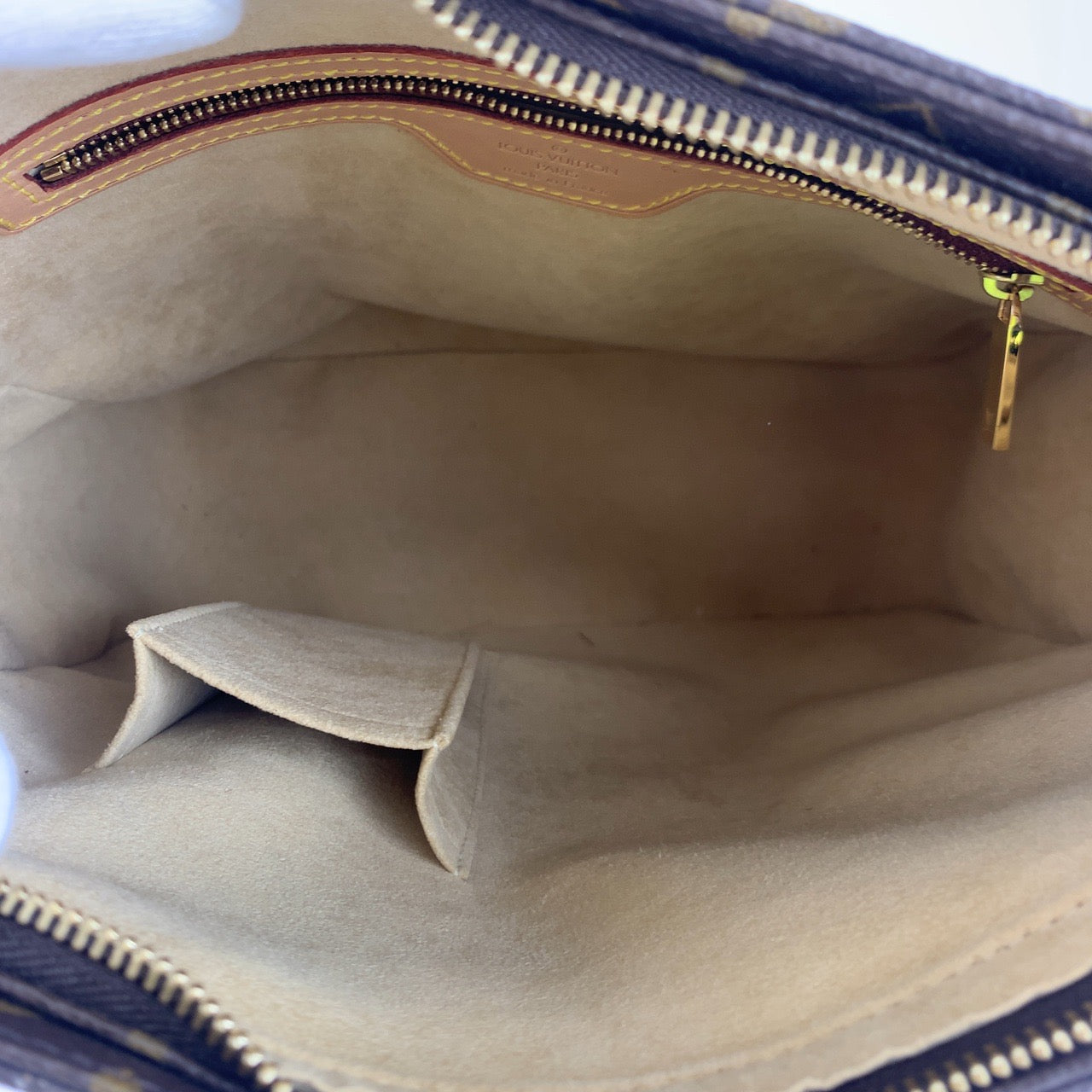 10075
LOUIS VUITTON ルイヴィトン モノグラム ルーピングGM ブラウン レザー / モノグラムキャンバス M51145 ショルダーバッグ  レディース