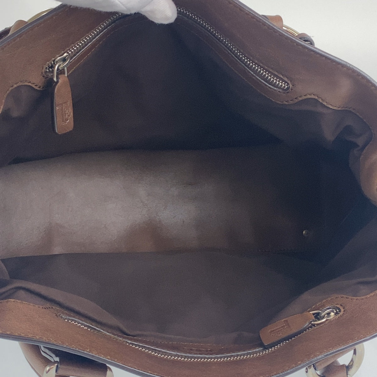 12683
TOD’S トッズ Dバッグ ブラウン シルバー金具 レザー トートバッグ ハンドバッグ ショルダーバッグ  レディース