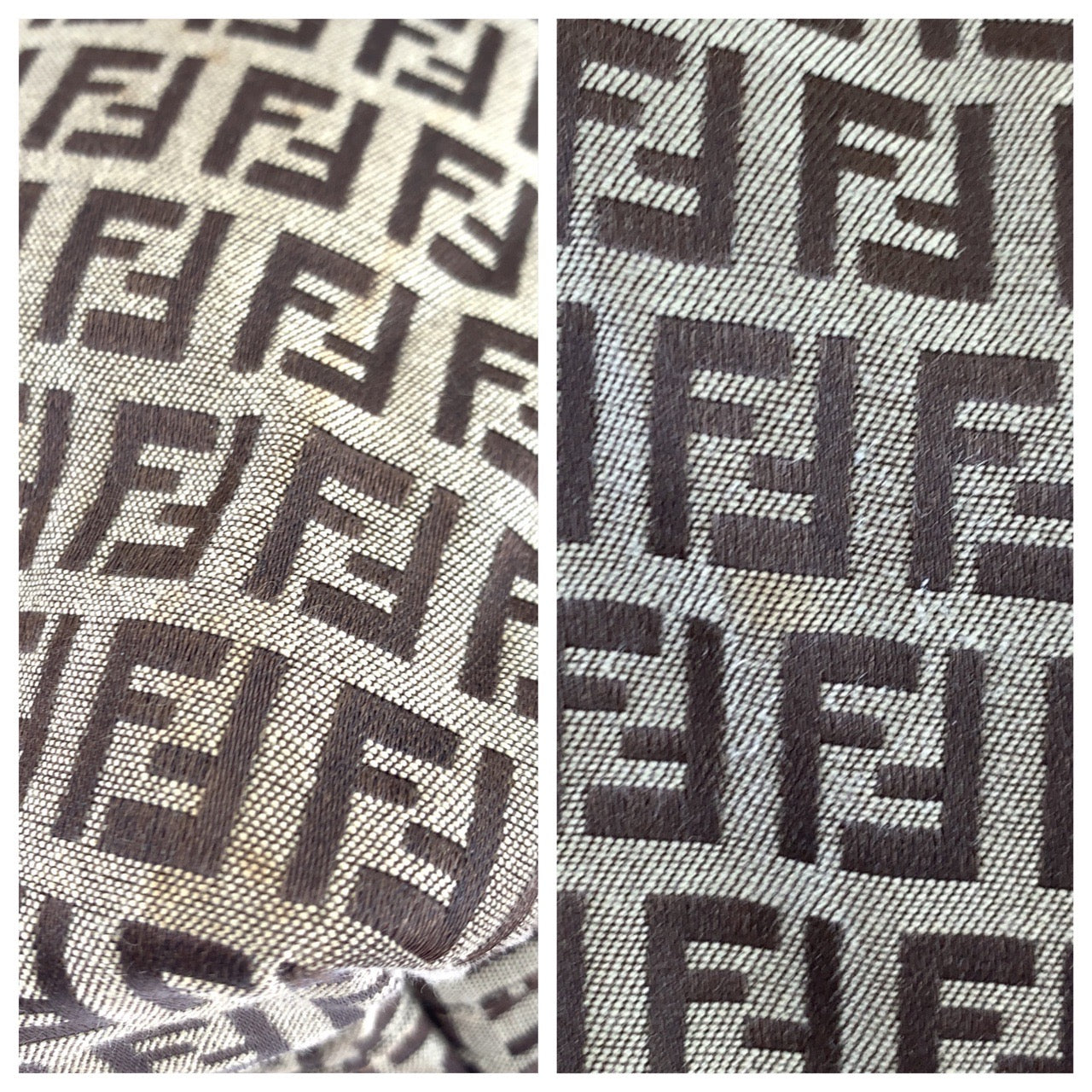 H-0160
FENDI フェンディ ズッキーノ ズッカ柄 ブラウン 茶 キャンバス 8BH127 トートバッグ 肩掛け  レディース