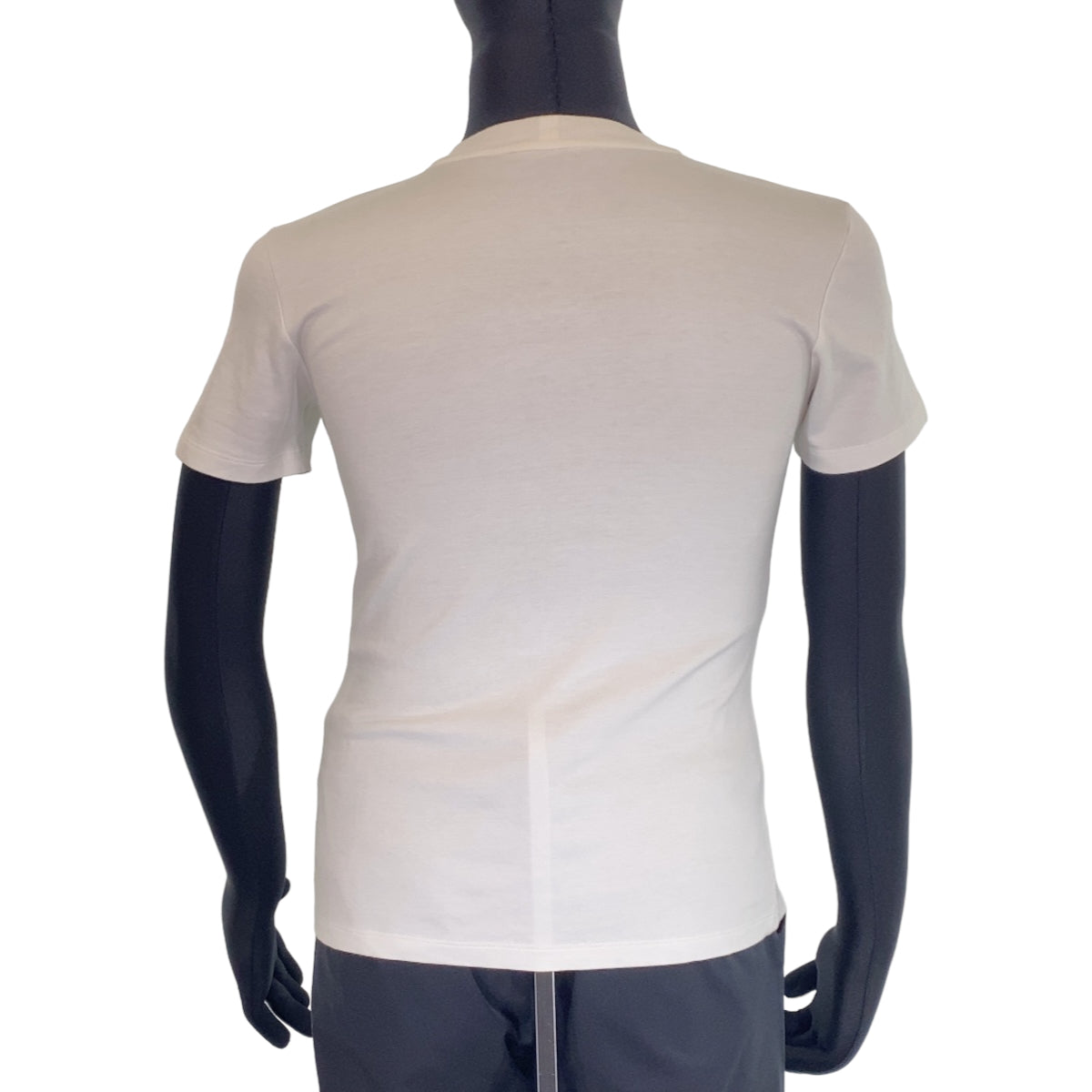 B-135
LOUIS VUITTON ルイヴィトン サイズM ホワイト 白 コットン RW191W DMF FGTS15 ロゴ 半袖Tシャツ  メンズ