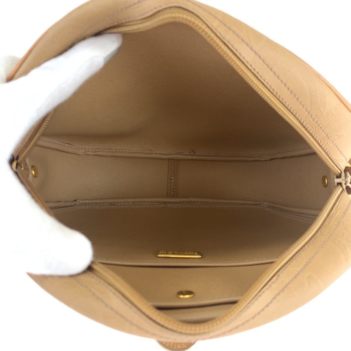 B-097
Christian Dior クリスチャンディオール トロッター ブラウン 茶 ゴールド金具 PVC ショルダーバッグ 斜め掛け  レディース