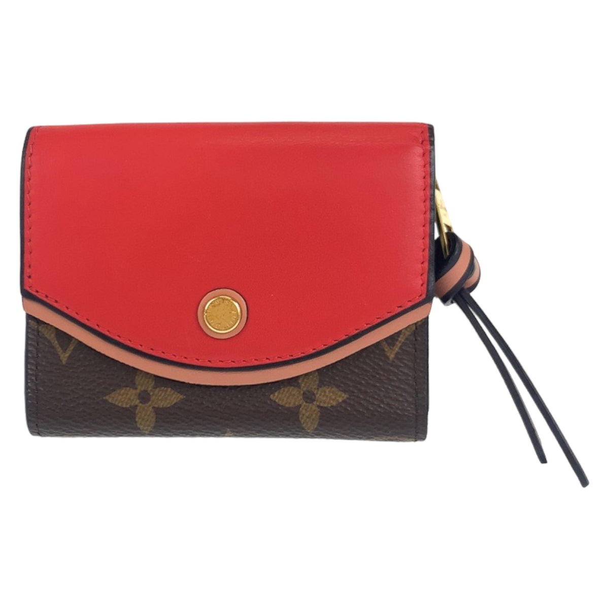 H-00084
LOUIS VUITTON ルイヴィトン モノグラム ポルトフォイユ・チュイルリーコンパクト ブラウン レッド 赤 PVC M63904 三つ折り財布 折財布 コンパクトウォレット  レディース